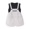 Banblu Dotted Overall Set In White