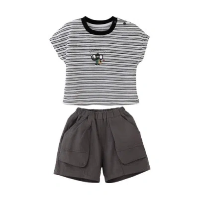Banblu Kids'  Elephant Pocket Set In Gray