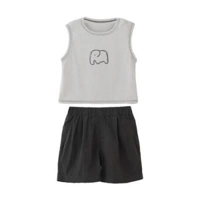 Banblu Kids'  Elephant Short Set In Multi