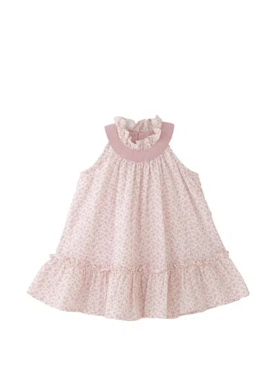 Banblu Babies' Floral-print Dress In Pink