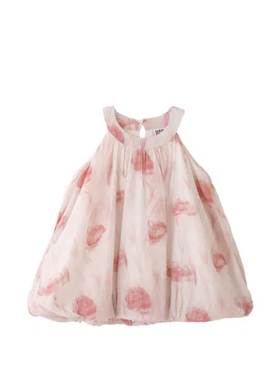 Banblu Babies' Floral-print Dress In Pink