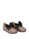 Banblu Glitter Bow Ballet Flats In Multi