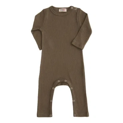 Banblu Kids'  Long Sleeved Modal Romper In Brown