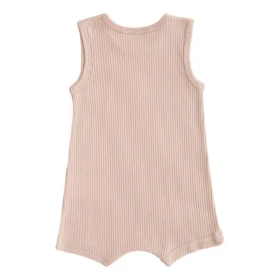Banblu Kids' Pink Blush Sleeveless Modal Romper