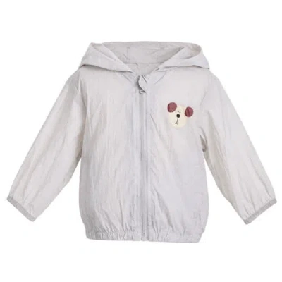 Banblu Babies'  Pocket Hooded Jacket In Gray