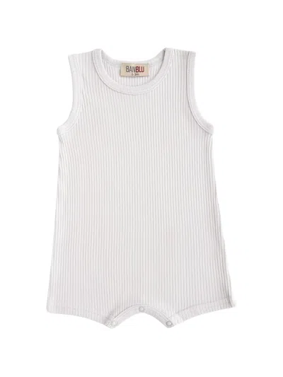 Banblu Babies' Ribbed Sleeveless Shortie In White