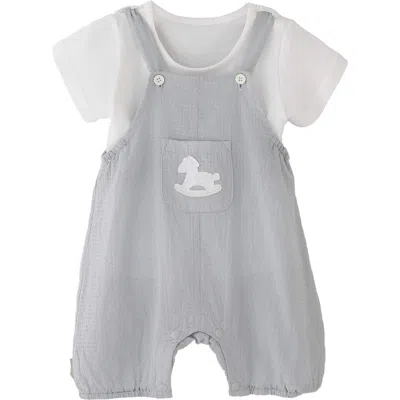 Banblu Babies'  Rocking Horse Romper In Gray