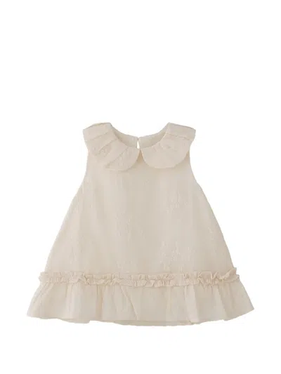 Banblu Babies' Ruffled Dress In White