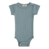 Banblu Kids'  Short Sleeved Modal Bodysuit In Gray