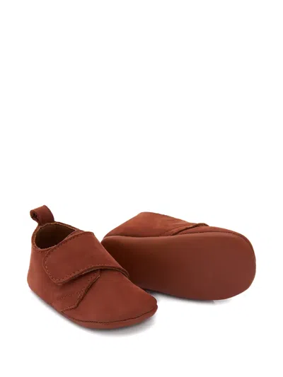 Banblu Babies' Touch-strap Crib Shoes In Brown