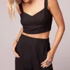 Band Of Gypsies Cosmo Top In Black In Black