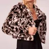 Band Of Gypsies Crop Faux Fur Sweater In Ivory Black In White