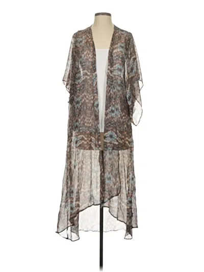 Pre-owned Band Of Gypsies Kimono In Brown