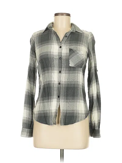 Pre-owned Band Of Gypsies Long Sleeve Button Down Shirt In Gray