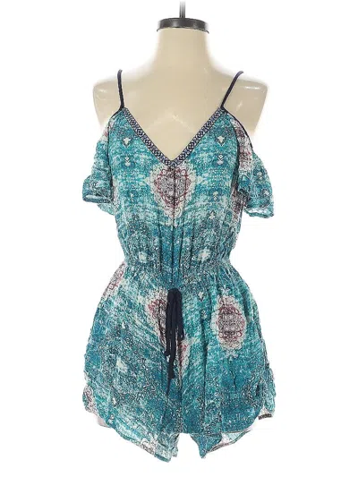 Pre-owned Band Of Gypsies Romper In Blue