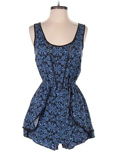 Pre-owned Band Of Gypsies Romper In Blue