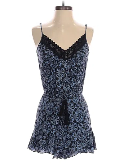 Pre-owned Band Of Gypsies Romper In Blue