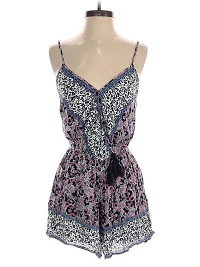 Pre-owned Band Of Gypsies Romper In Blue