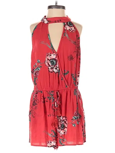 Pre-owned Band Of Gypsies Romper In Red