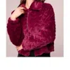 Band Of Gypsies Val Faux Jacket In Eggplant In Beige