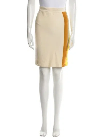 Pre-owned Band Of Outsiders Colorblock Pattern Knee-length Skirt In Neutral