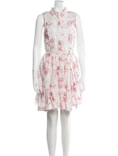 Pre-owned Band Of Outsiders Linen Mini Dress In White