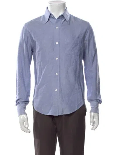 Pre-owned Band Of Outsiders Long Sleeve Dress Shirt In Blue