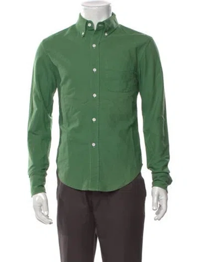 Pre-owned Band Of Outsiders Long Sleeve Dress Shirt In Green