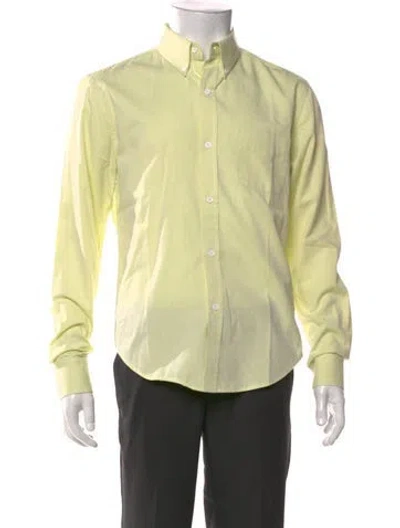 Pre-owned Band Of Outsiders Long Sleeve Dress Shirt In Yellow