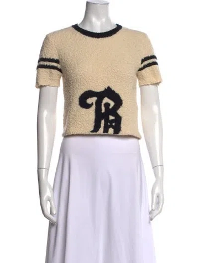 Pre-owned Band Of Outsiders Merino Wool Graphic Print Sweater In Black/neutrals