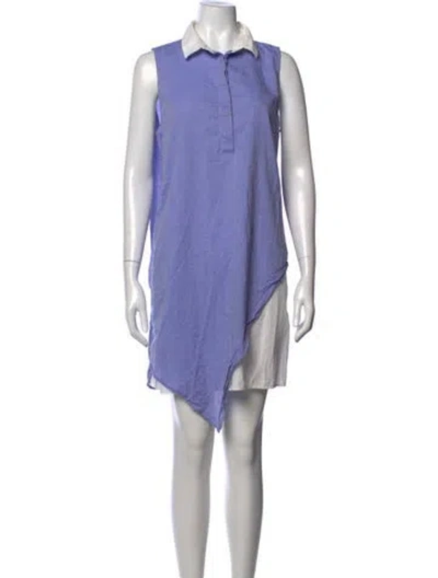 Pre-owned Band Of Outsiders Mini Dress In Purple