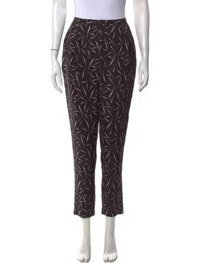 Pre-owned Band Of Outsiders Printed Straight Leg Pants In Black