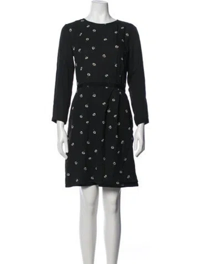 Pre-owned Band Of Outsiders Silk Mini Dress In Black