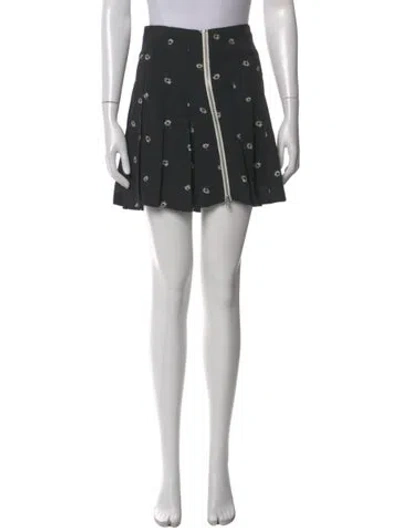 Pre-owned Band Of Outsiders Silk Mini Skirt In Black