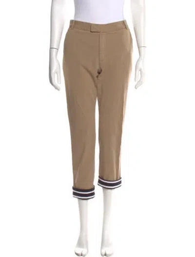 Pre-owned Band Of Outsiders Straight Leg Pants In Brown