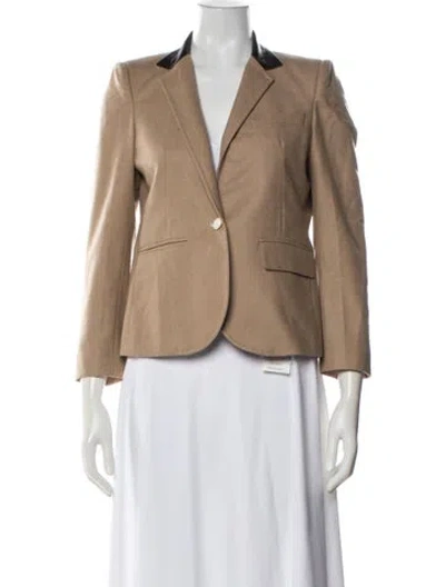 Pre-owned Band Of Outsiders Virgin Wool Blazer In Neutral