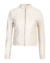 Band Of Outsiders Woman Jacket Cream Size 6 Sheepskin, Acrylic, Wool In White