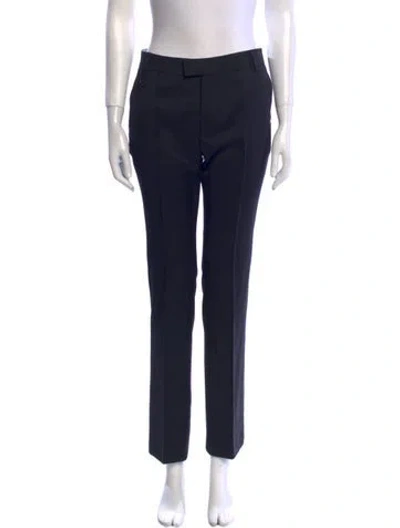 Pre-owned Band Of Outsiders Wool Straight Leg Pants In Blue