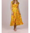 Band Of The Free Anya Dress In Yellow/orange In Yellow