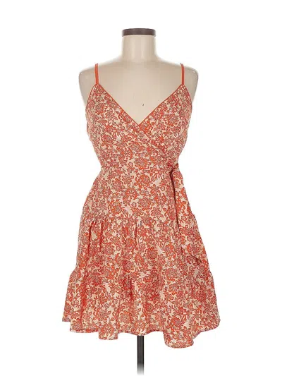 Pre-owned Band Of The Free Casual Dress In Orange