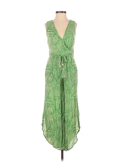 Pre-owned Band Of The Free Jumpsuit In Green