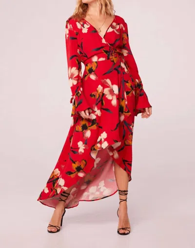 Band Of The Free Polly Dress In Red Gold