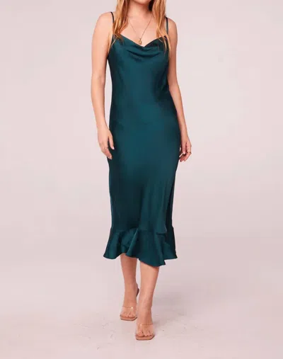 Band Of The Free Singing Siren Dress In Pine In Green