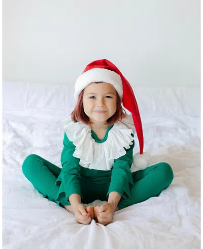 Band Of The Wild Green And Red Holiday Elf Pajama Costume - Baby, Little Kid, Big Kid