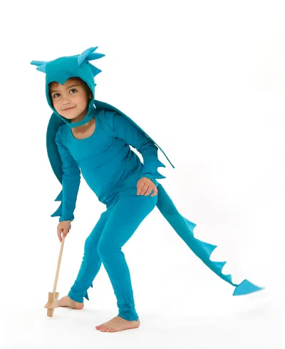 Band Of The Wild Jade Dragon Pajama Costume - Ages 2-8 In Blue