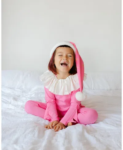 Band Of The Wild Pink Holiday Elf Pajama Costume - Baby, Little Kid, Big Kid