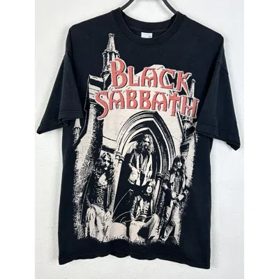 Pre-owned Band Tees 00s Vintage Black Sabbath Aop Allover Print Metal T-shirt