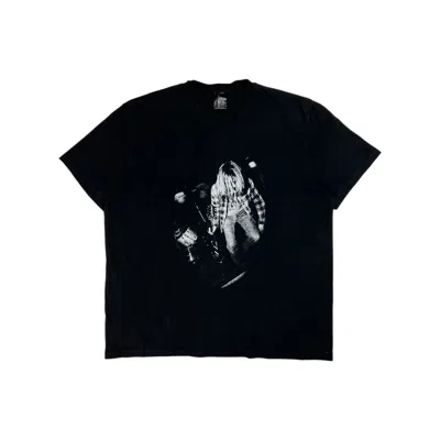 Pre-owned Band Tees 2009 Number Nine Kurt Cobain Nirvana Touch Me I'm Sick Tee In Black