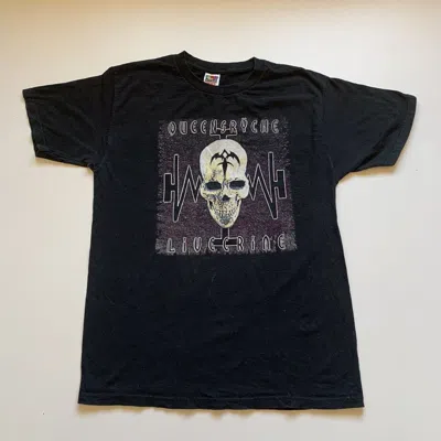 Pre-owned Band Tees 90's Queensryche Live Crime Tour Graphic Band T Shirt In Black