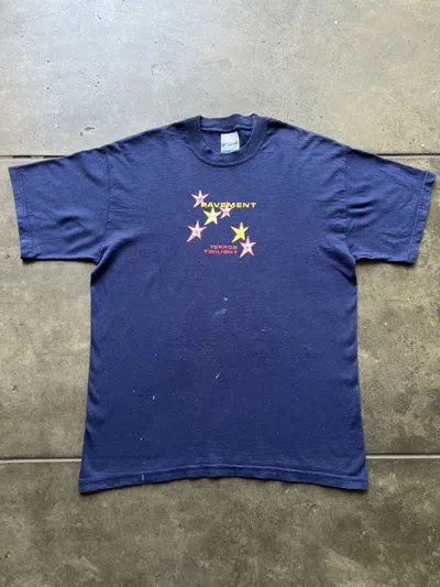 Pre-owned Band Tees ‘90s Pavement Terror Twilight Band Tee Shirt Elliott Smith In Blue